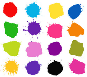 blobs isolated set vector image