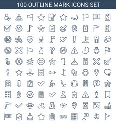 mark icons vector