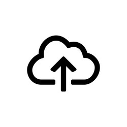 Backup and restore data cloud icon for simple vector