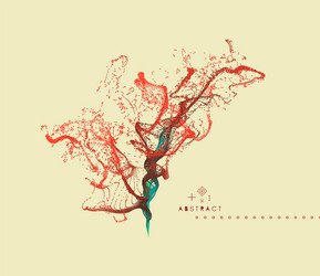 splash imitation array with dynamic particles vector image