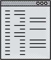 Template computer isolated icon vector