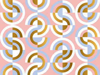 Gold and blue elegant geometric seamless pattern Vector Image