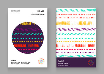 abstract pattern with color hand drawn strokes vector image