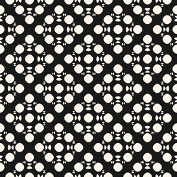 monochrome seamless pattern with simple geometric vector image