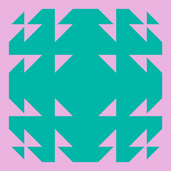 square visual groovy psychedelic pattern vector image