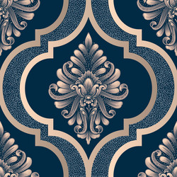 damask seamless pattern element classical vector image