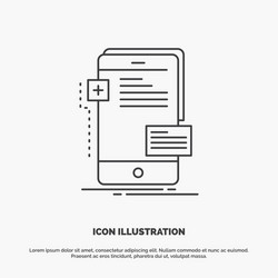 frontend interface mobile phone developer icon vector
