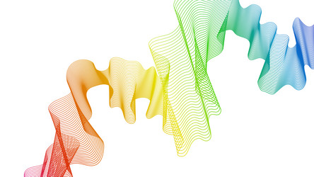 abstract backdrop with wave gradient lines vector image