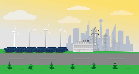 Solar panel element alternative source Royalty Free Vector