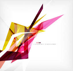 angular geometric color shapes vector image