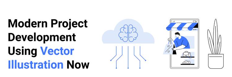 modern tools and ai integration for project vector image