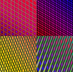 set of dark abstract spectrum background lines vector image