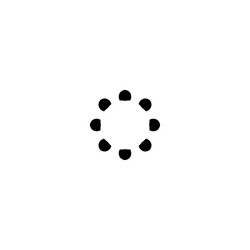 Loading icon simple style web page vector