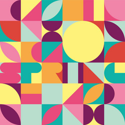 Spring Geometric Pattern vector image