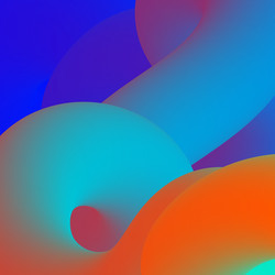 abstract colorful shapes creating vibrant visual vector image