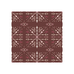 Brown ethnic seamless pattern with tribal elements vector