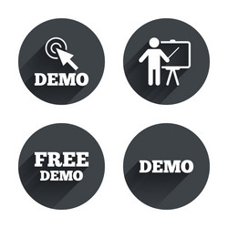 Presentation with Cursor Icon vector image