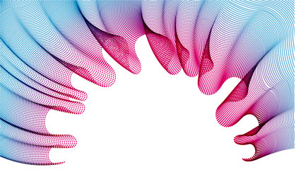 abstract background with wave flowing vector image