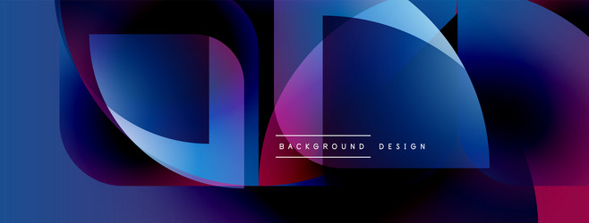 abstract fluid shapes overlap creating vibrant vector image