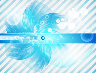 abstract line and stripe blue curve vector image