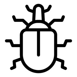 computer bug is attacking mouse simple vector image