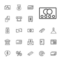 22 banking icons vector