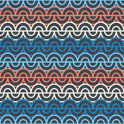 geometric pattern with abstract waves and grunge vector image