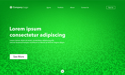 landing page abstract background website template vector image