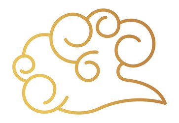 cloud in wind weather chinese style pattern vector