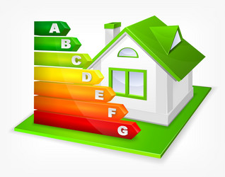 Energy efficiency graph Royalty Free Vector Image