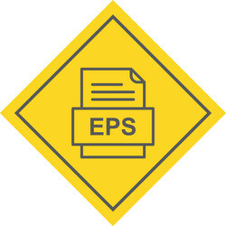eps file document icon vector image