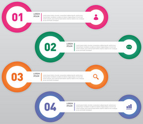 infographic banner template design element vector image