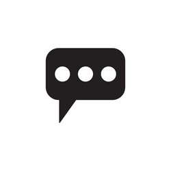 message and speech bubbles solid icon modern sign vector image