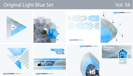 Set of abstract design elements for graphic vector