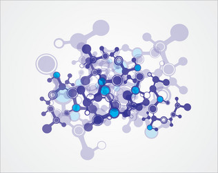 Abstract molecular structure background vector