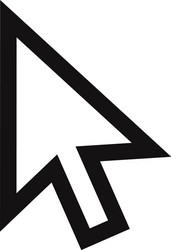 Mouse Cursor Click Icon vector image