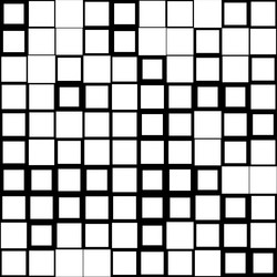 Random square tiles seamless repeatable pattern vector