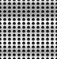 Seamless metal swatch perforated pattern vector