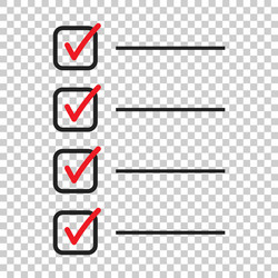 to do list icon checklist task in flat style vector image