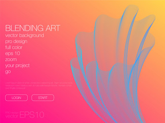 abstract blend background template for web site vector image