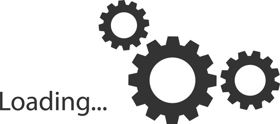 Loading icons white background Royalty Free Vector Image