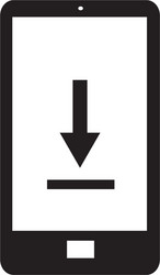 Phone Download Icon Vector Image