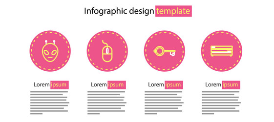 set line ancient key for game video console vector image