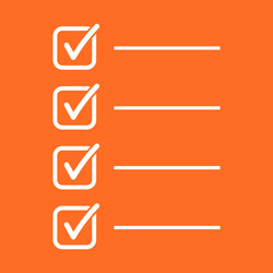 to do list icon checklist task in flat style vector image