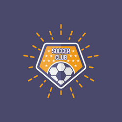 soccer sport team isolated emblem Vector Image