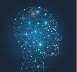 Artificial intelligence ai concept neural Vector Image