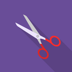 scissors icon of for web vector