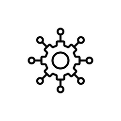 algorithm icon isolated on white background vector image