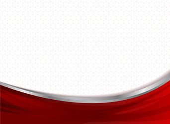 Abstract Tech Curves - Red & Hexagon vector image