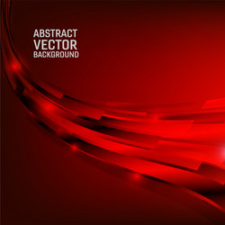 geometric red color abstract background design vector image